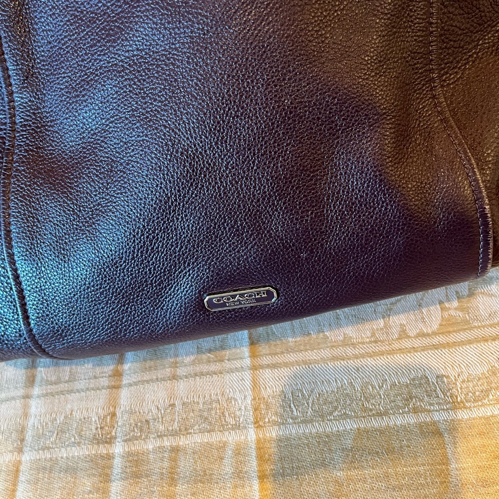 Coach Dark Purple Shoulder Bag - Picture 9 of 9